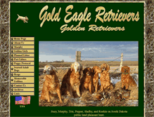 Tablet Screenshot of goldeagleretrievers.com
